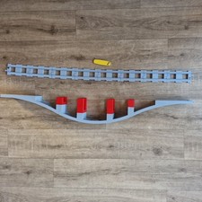 Lego Duplo Train track bridge 10872 light grey