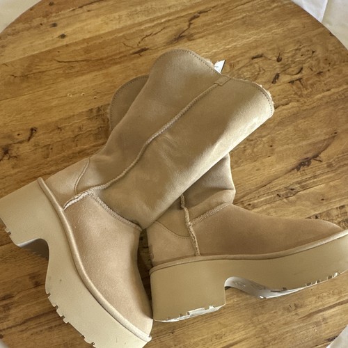 Ugg boots beige platform - beige,