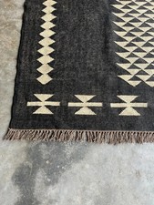 Vintage Kilim Rug aztec kilim Runner Wool Jute Rug Southwestern Stair kilim rug