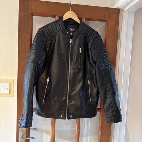 Zara faux leather - biker, jacket
