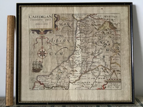 Antique map ceredigion - antique,