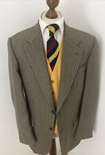 Gurteen Mens Blazer Size 40R Wool Mix Sports Jacket Houndstooth Check-vintage