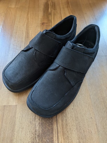 Kangol black leather nubuck - black, leather/nubuck