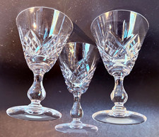 3 STUART CRYSTAL Hand Cut Lead