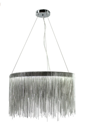Circular silver waterfall - circular,