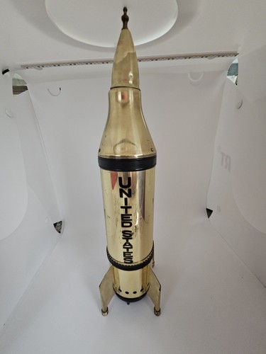 Vintage rare brass rocket - brass,