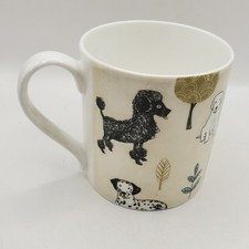 Repeat Repeat Dog Mug Bone China Poodle Labrador Dalmatian Scottie Frenchie