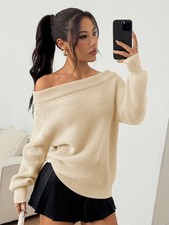 ZAFUL Off Shoulder Knit