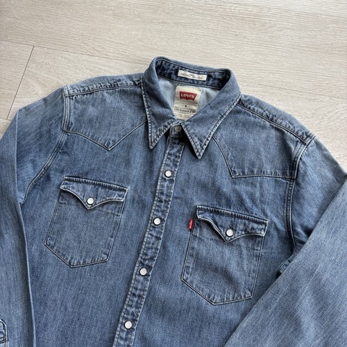 Levi western denim shirt - denim,
