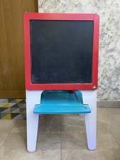 2-in-1 Wooden Easel - Whiteboard and Chalkboard Set 