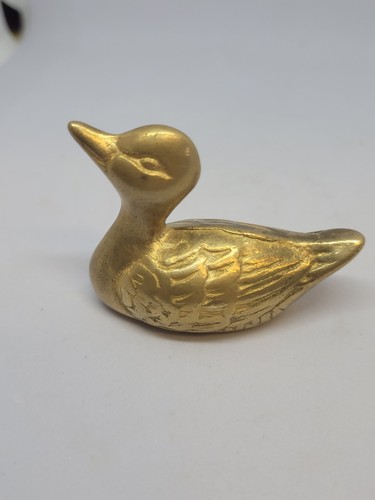 Small brass duck - brass, (a7)