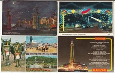 Four Old Postcards of Blackpool.