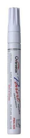 White tyre letter marker - white,