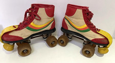 Vintage Mayfair Rainbow Motif Roller Roller Skates UK 5 USA 6 EU 38 BE85