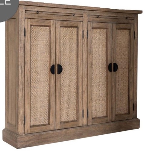 Brown wood rattan 4 - brown, &