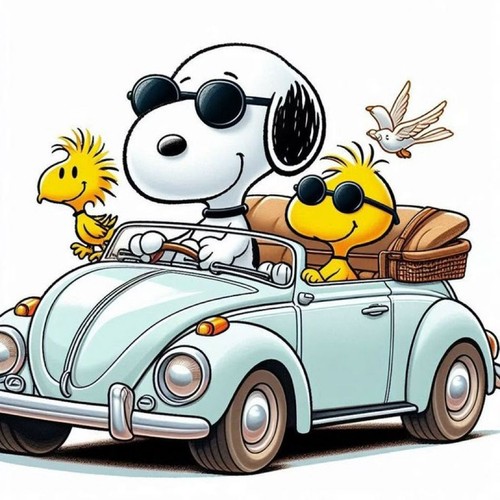 Snoopy car sticker - sticker, truck