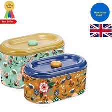 Coloch 2 Pack Tin Cookie Jars