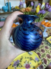 VINTAGE IRIDESCENT BLUE ART