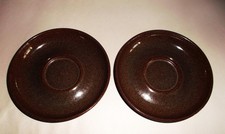 2 x Denby, Greystone, Saucers.
