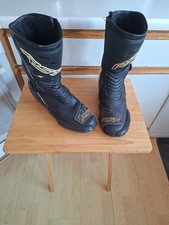 Rst Tractech Motorcycle Boots, Size Uk 8. Vented With Toe Sliders.