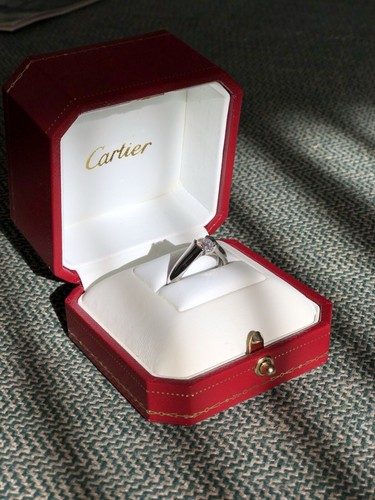 Cartier ring diamond platinum - cartier,