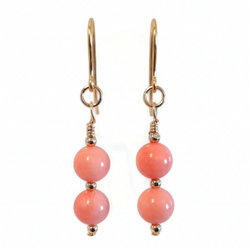 Solid 9ct gold - pink, coral