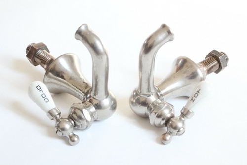 Antique nickel faucet - nickel, bathroom