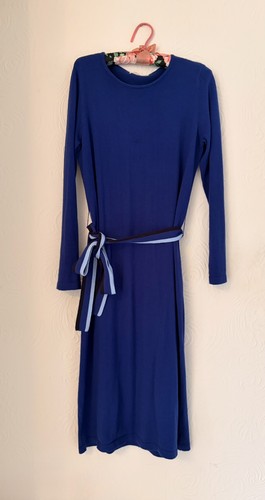 Vintage woolovers blue - blue, knitted
