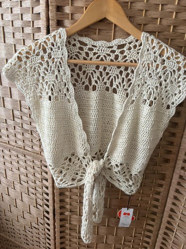 Cider crochet tie - cider, front