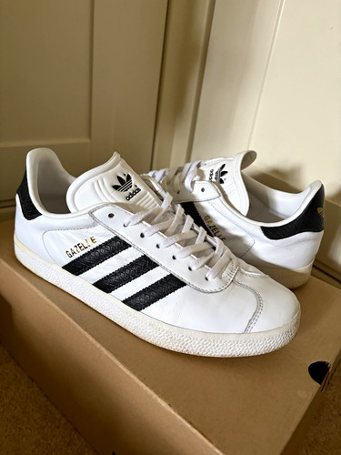 Adidas gazelle white - gazelle, white/black
