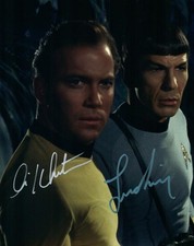 William Shatner Leonard Nimoy 8x10 autographed Photo signed Picture amazing COA
