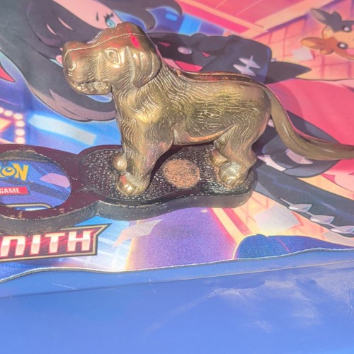 Vintage cast iron dog shaped - cast,
