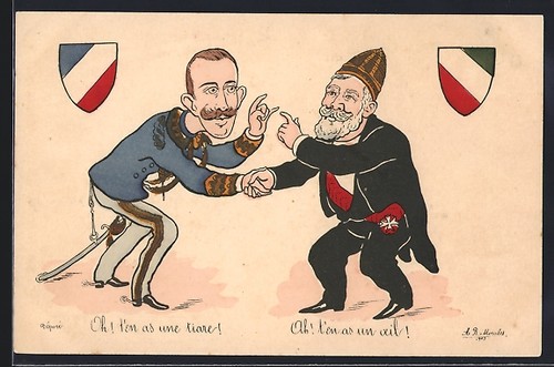 Old postcard president emile - old,