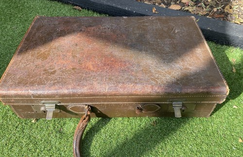 Vintage heavy brown leather - vintage,