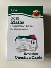 GCSE. MATHS Foundation Level,  revision Cards