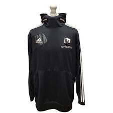 Adidas Hoodie Black Pullover Oversized Swansea City FC Mens UK Size M H282