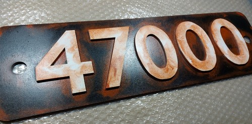Smoke box door replica - smoke, number