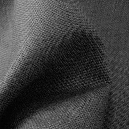 Wide hessian fabric black - 60",
