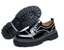 Mens Lace Up Creepers Loafers