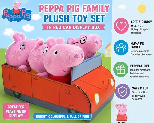 Peppa pig family plush toy - family, set