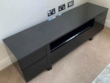 Next Stylish TV Unit Black Good Condition