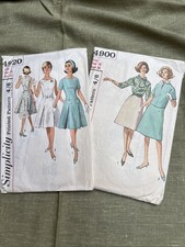 Vintage Pair Of 1960’s Sewing Patterns Size 16