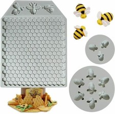 Bee Honeycomb Silicone Cake