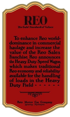 Reo trucks the gold standard - trucks:,