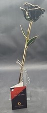 Goldgenie Gold Dipped Rose Real 24K Gold 'Never Die Rose' Black/Green New Boxed
