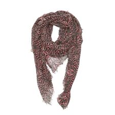 Zadig & Voltaire Delta All Over Zebra Blue Pink Scarf Large Wrap Scarf Shawl