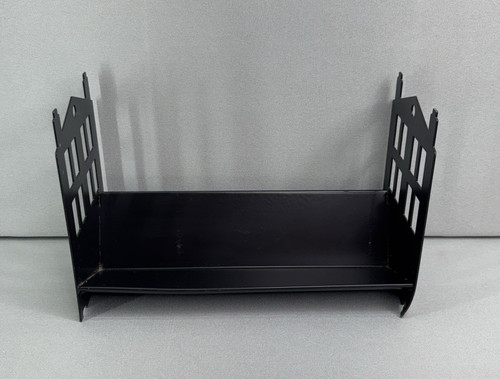 Black metal desktop book - book, rack