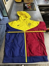 nike Fc barcelona jacket Windrunner Windbreaker Red Blue Yellow Medium