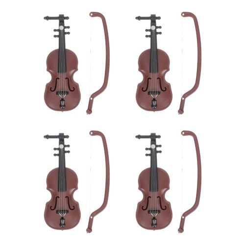 Pcs miniature plastic - 4, violin