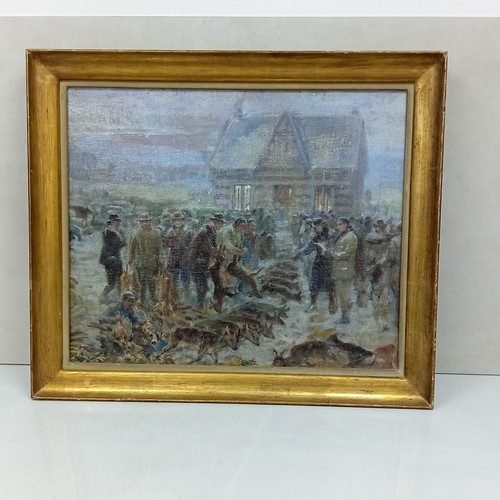 Antique oil painting - antique,